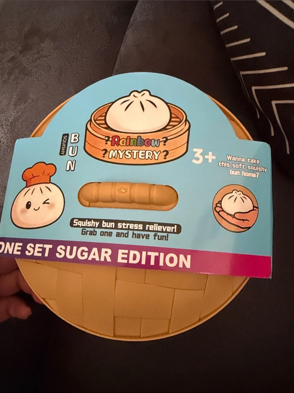 Squishy Bun Stress Reliever Toy - Clear (Sugar Edition)